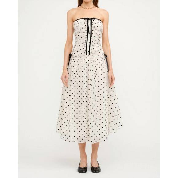 Sofie The Label Red Sabrina Midi Dress